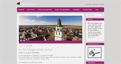 Desktop Screenshot of kirche-seissen.de